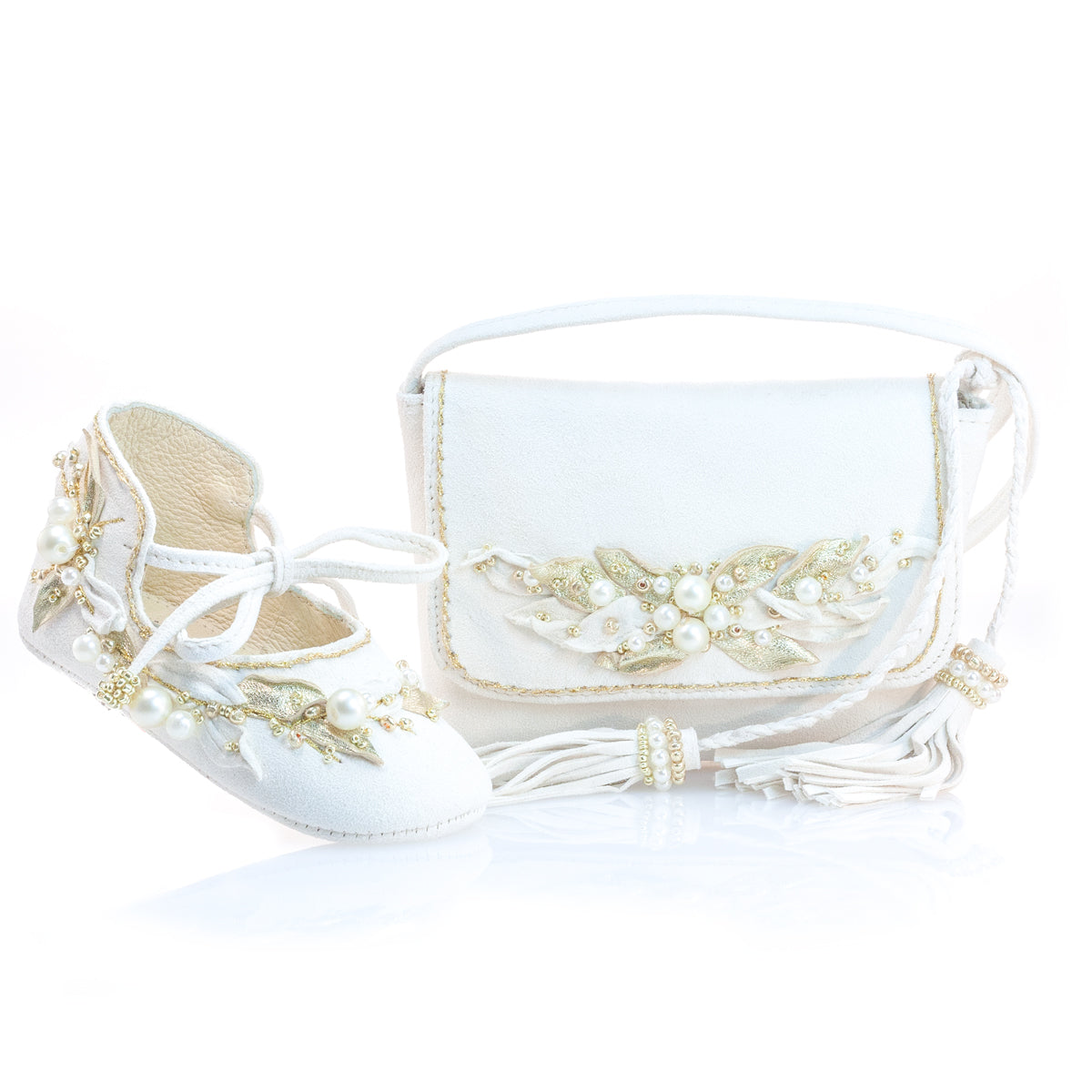 Vibys-Baby-Shoes-and-Mini-Bag-Set-Sun-Glow-front-view