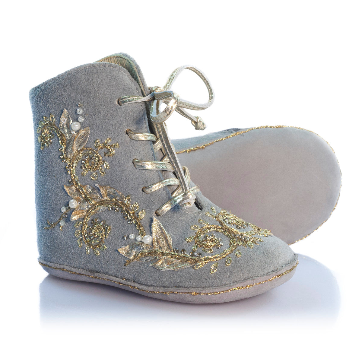 Vibys-Baby-Shoes-Fleur-Oceane-Gray-sole-view