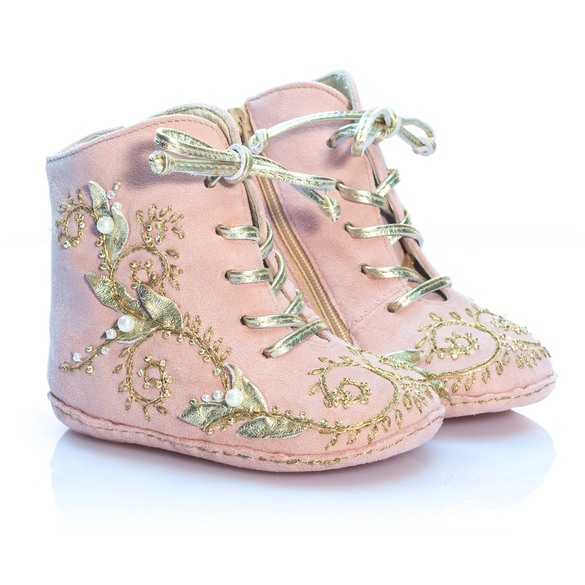Fleur Océane - Pink - Vibys baby shoes pair 