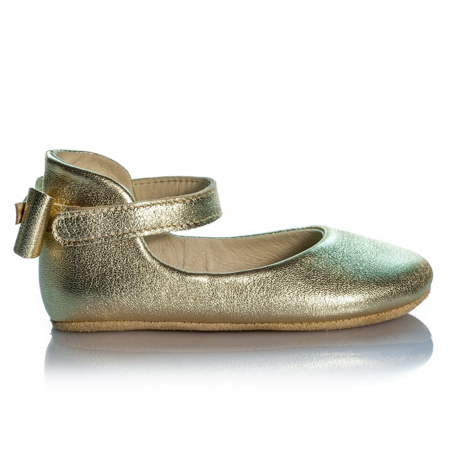 Vibys-Golden-Leather-Girls-Ballet-Flats-Shoes-Daphne-Gold-pair-view